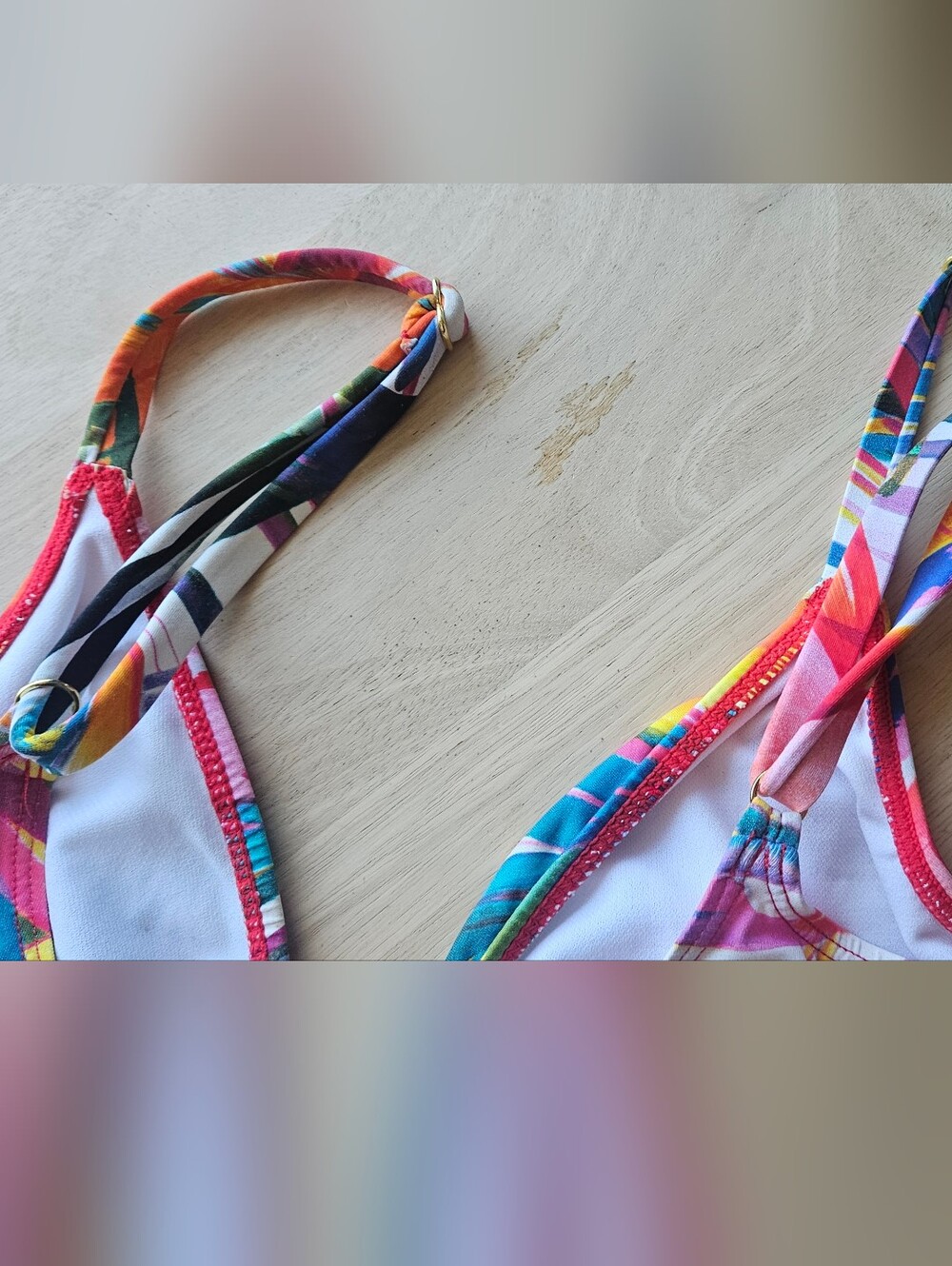 Ralph Lauren Colorful Tropical Tankini Swim Top - Picture 3 of 4